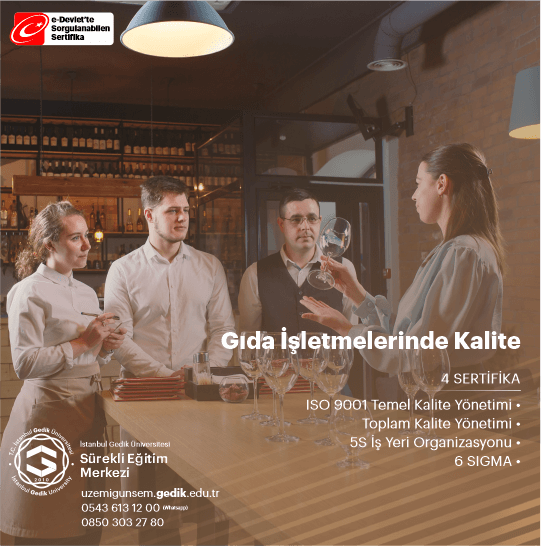 Gıda İşletmelerinde Kalite Sertifikalı Eğitim Programı