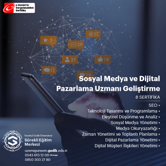 Sosyal Medya ve Dijital Pazarlama Uzmanı Geliştirme Paketi