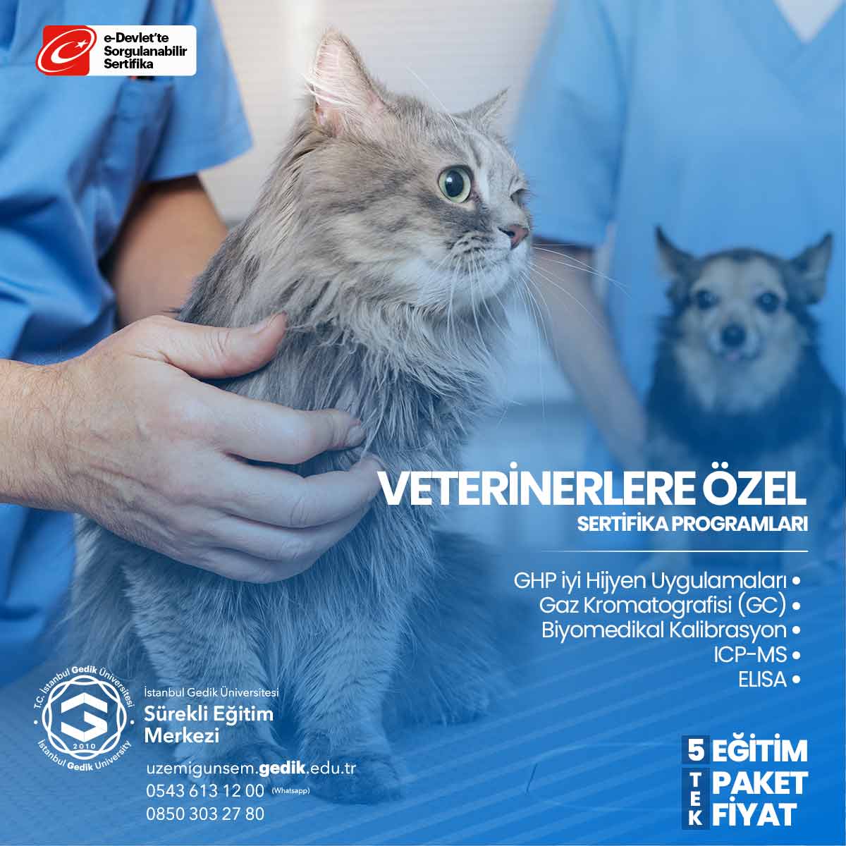 Veterinerlere Özel (5 Adet) Sertifika Programları