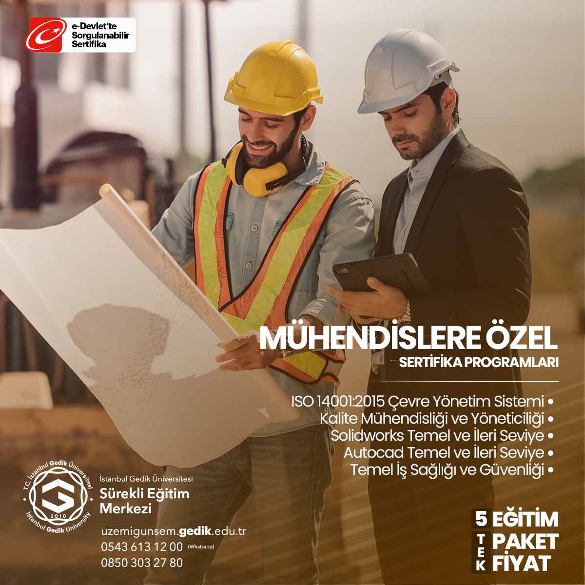 Mühendislere Özel (5 Adet) Sertifika Programları