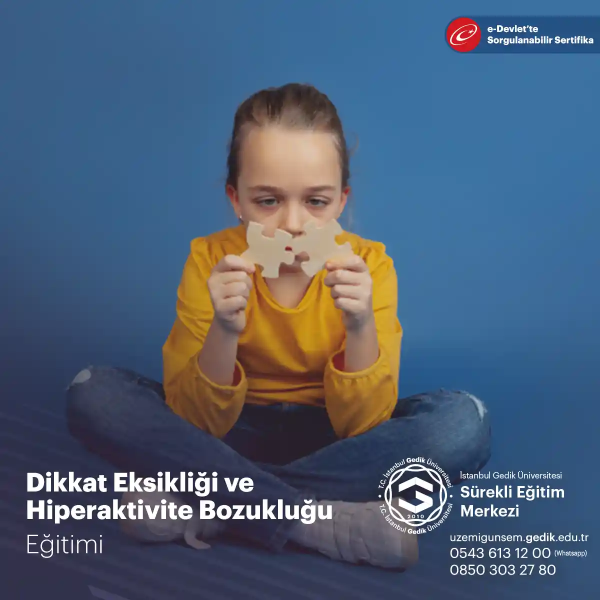 Dikkat Eksikliği ve Hiperaktivite Bozukluğu Eğitimi Sertifika Programı