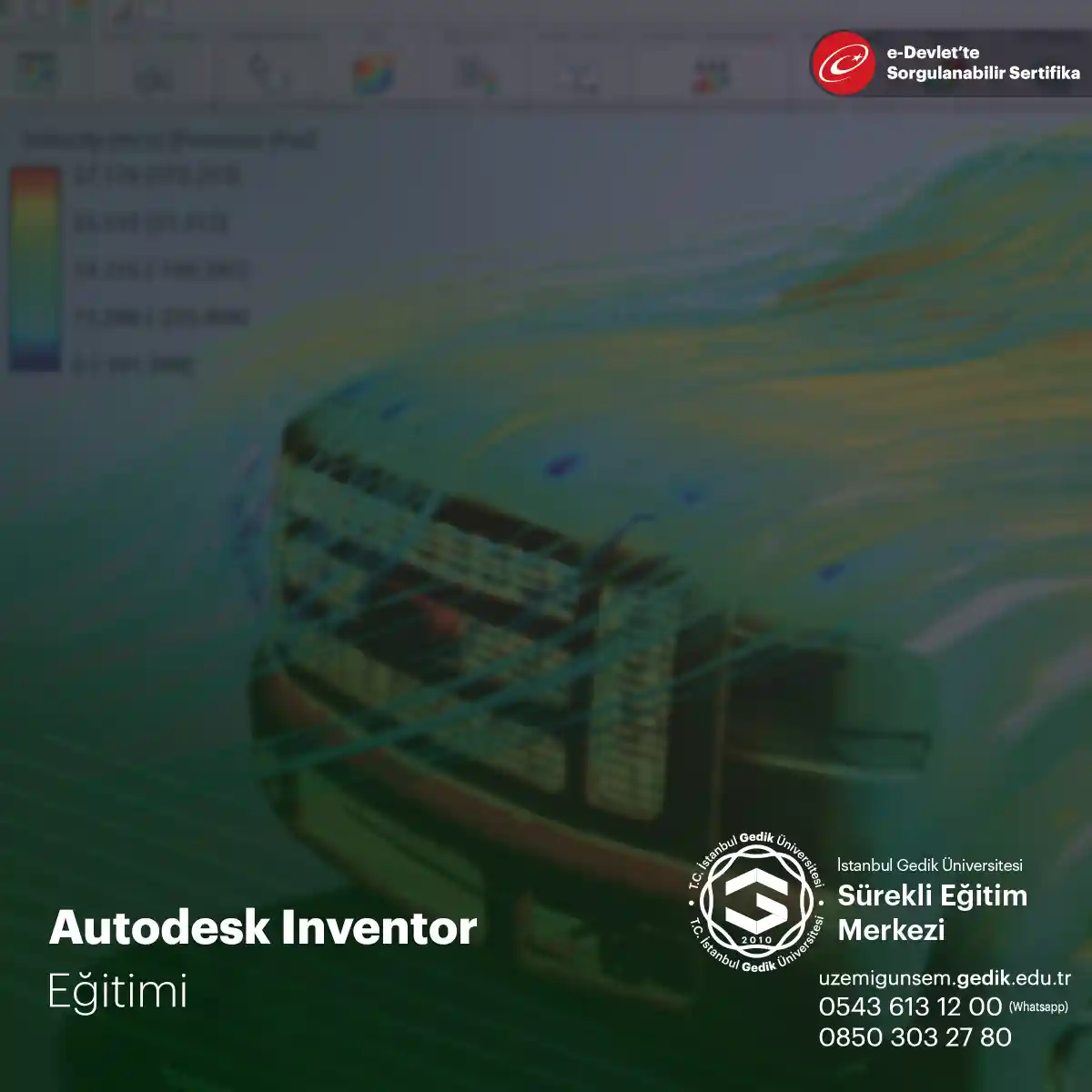 Autodesk Inventor Eğitimi 2019 Temel Seviye Sertifika Programı