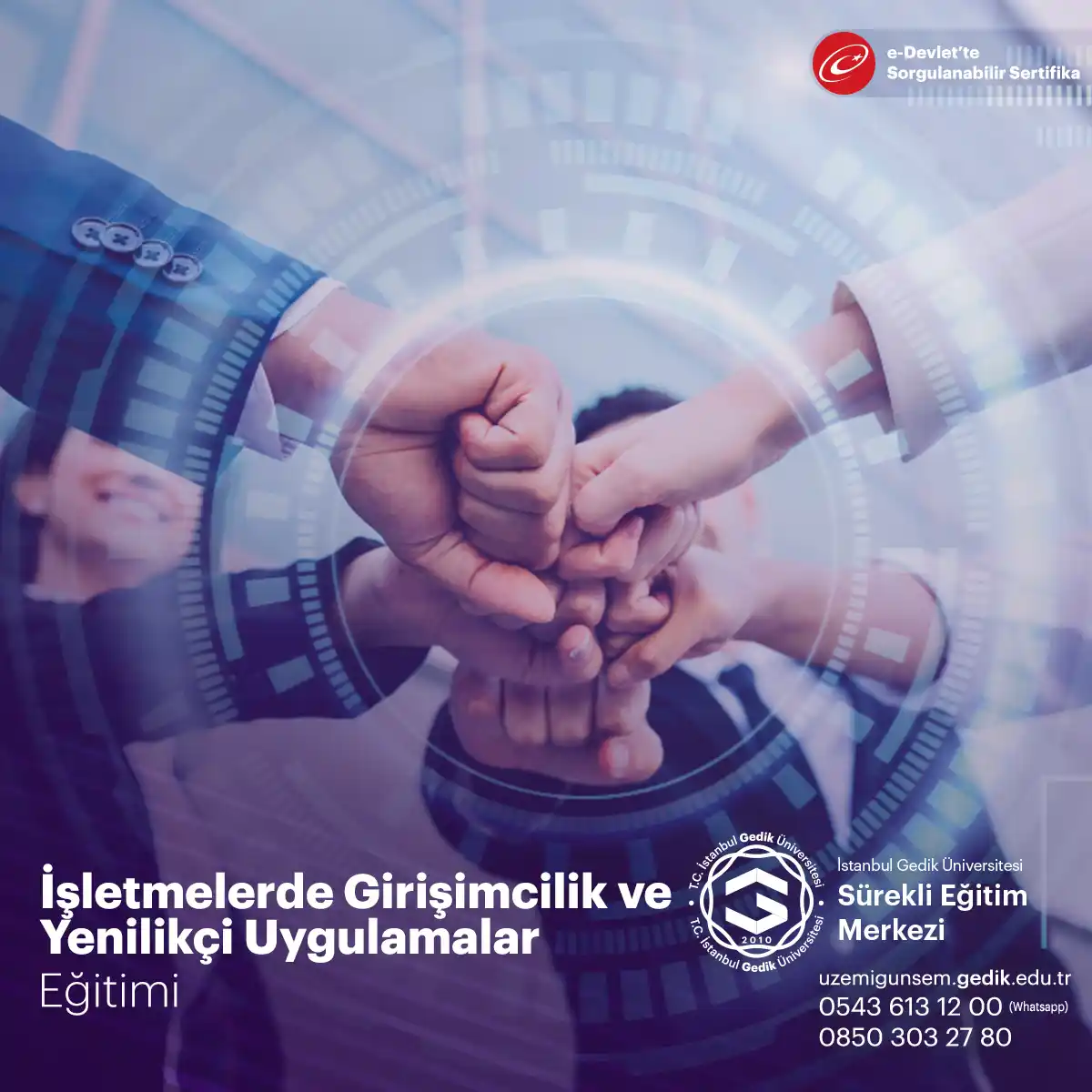 İşletmelerde Girişimcilik ve Yenilikçi Uygulamalar Eğitimi