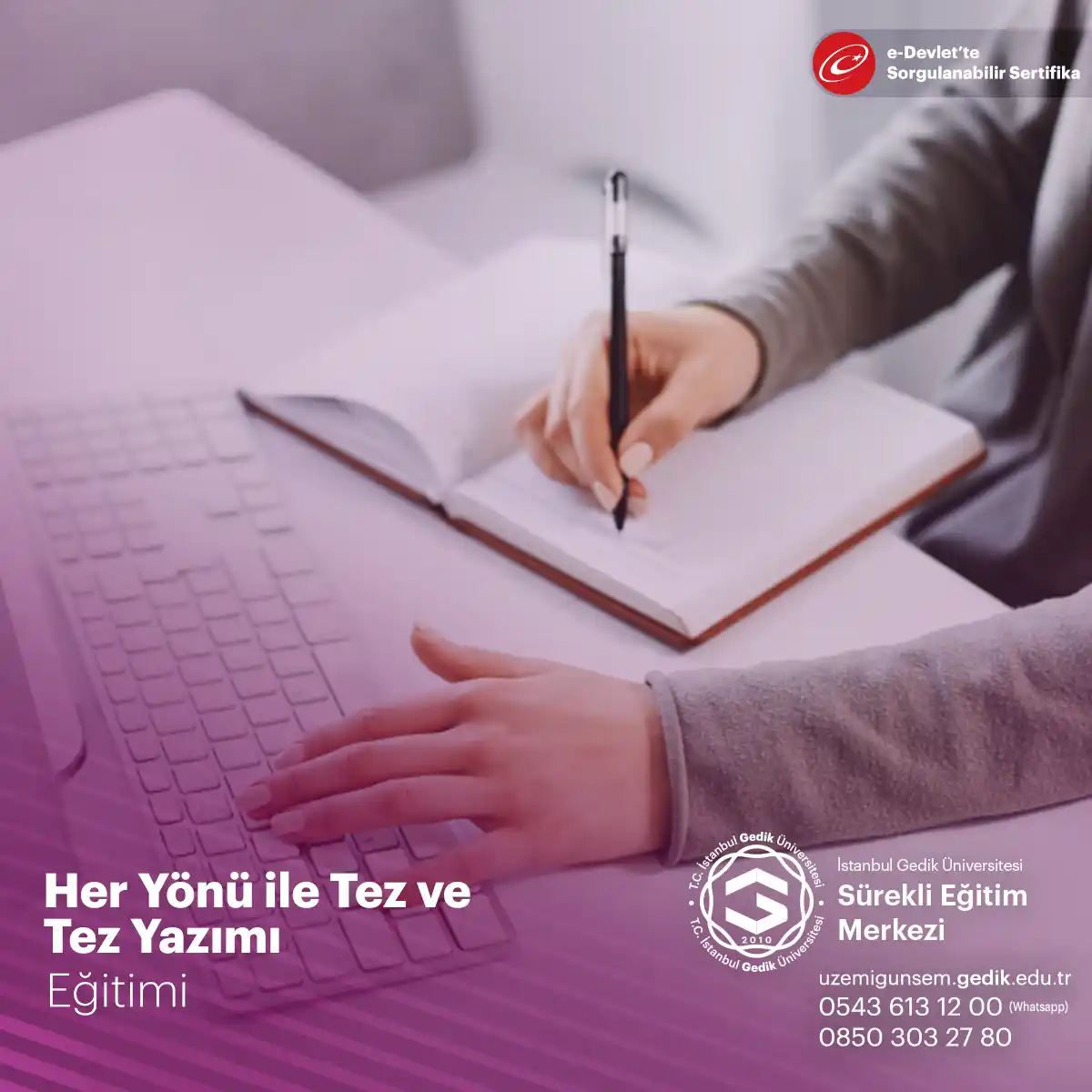 Her Yönü İle Tez ve Tez Yazımı (Uygulamalı) Sertifika Program