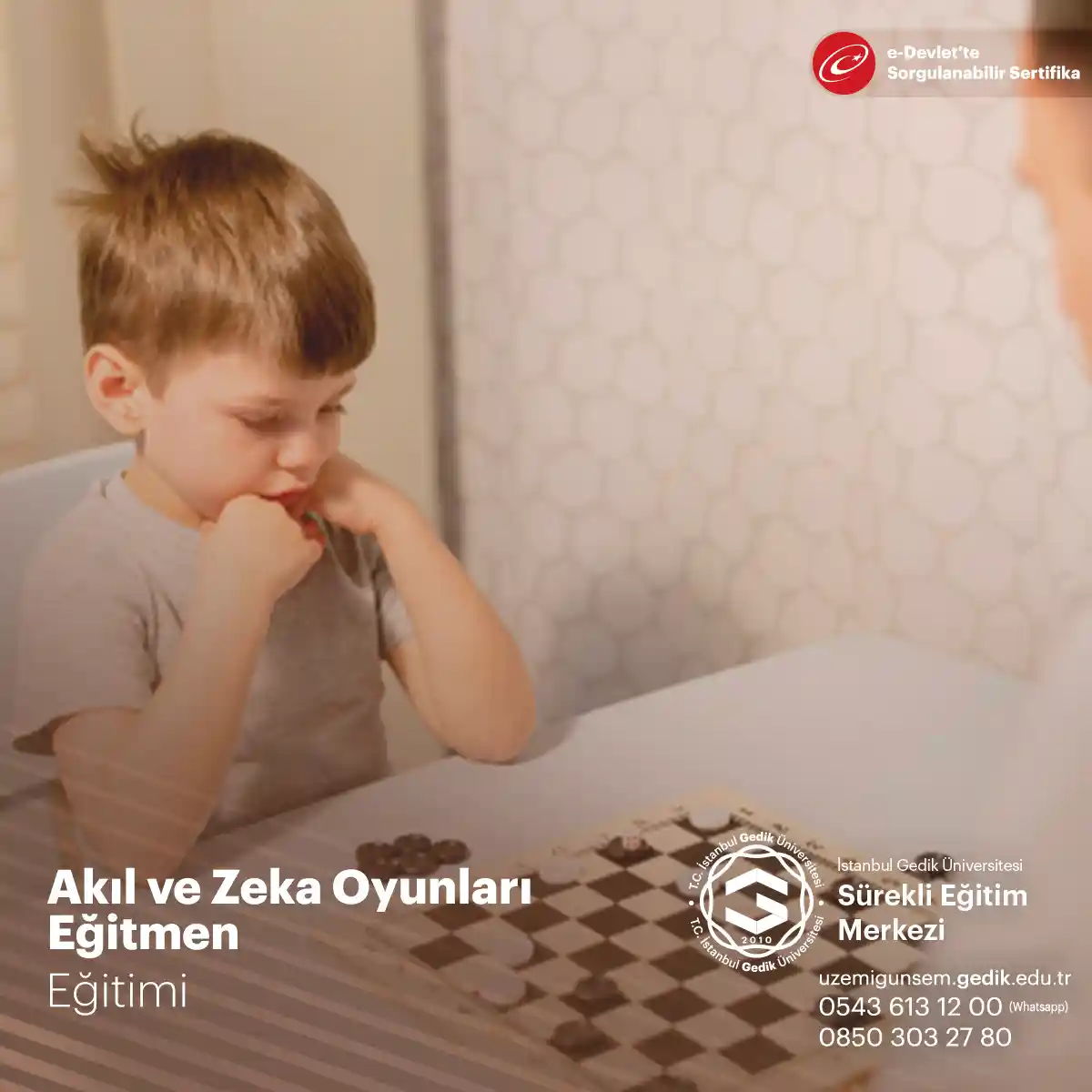 Akıl ve Zeka Oyunları Eğitmen Eğitimi ( Uygulayıcı Belge)