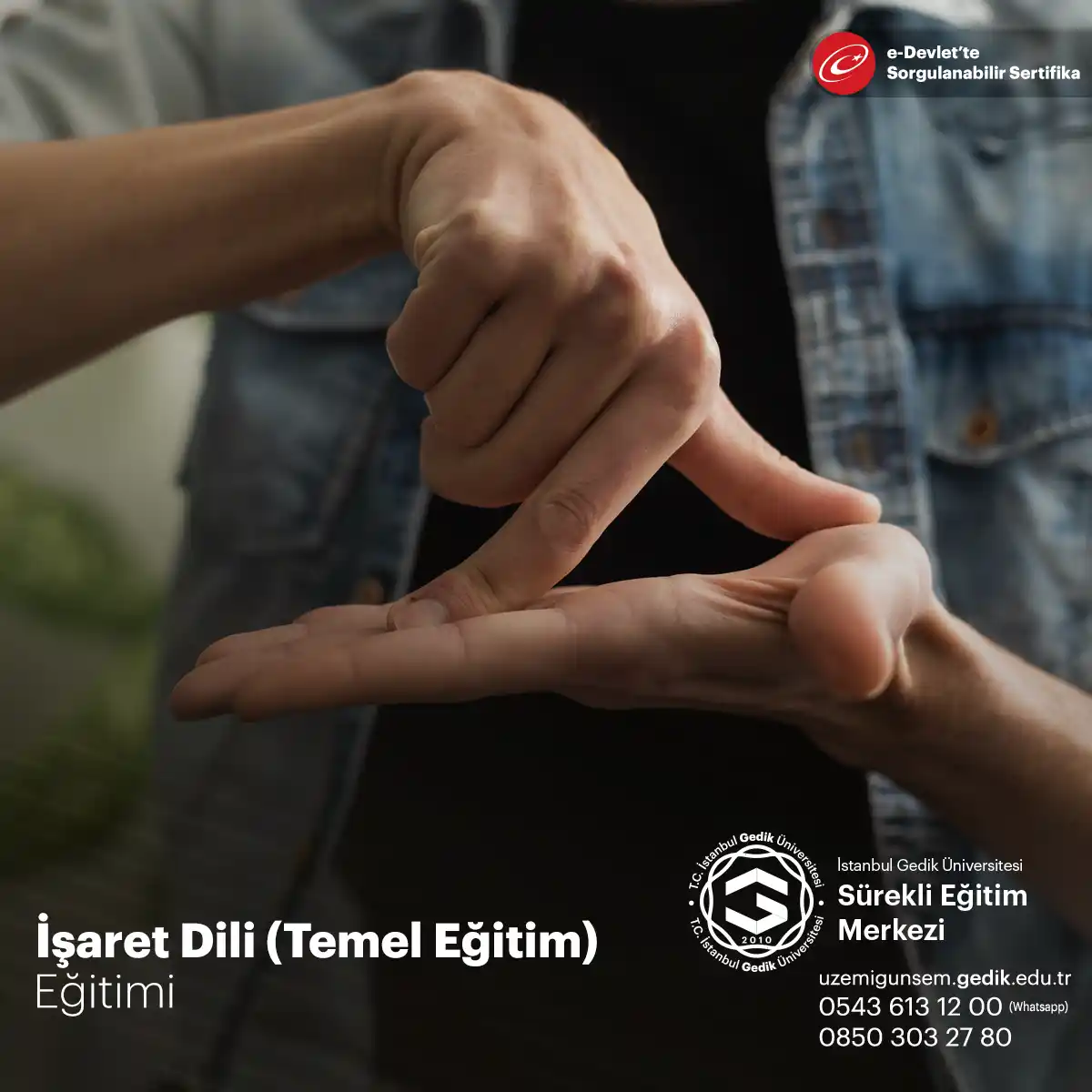 İşaret Dili Eğitimi (Temel Eğitim Sertifika Programı)