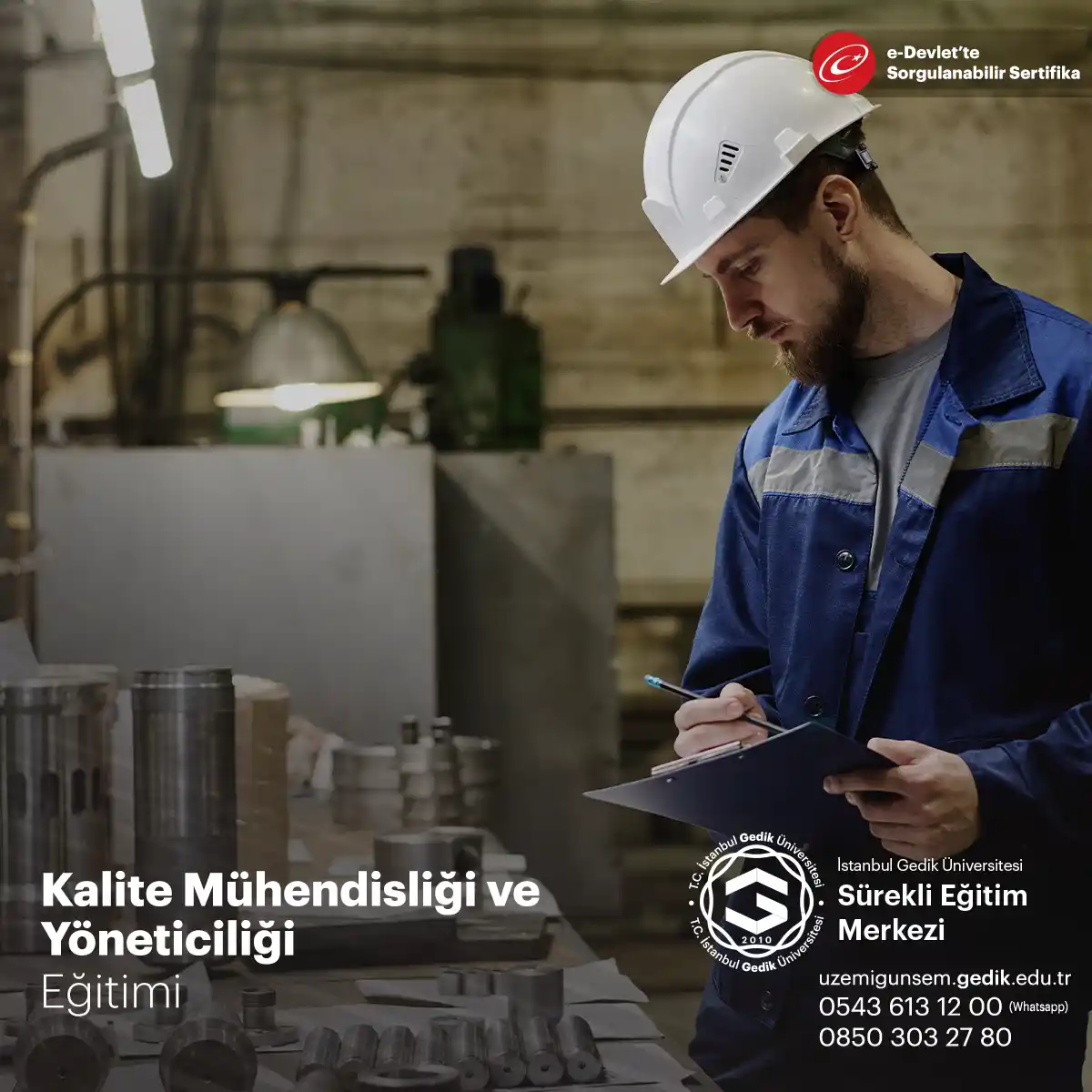 Kalite Mühendisliği ve Yöneticiliği Sertifikası