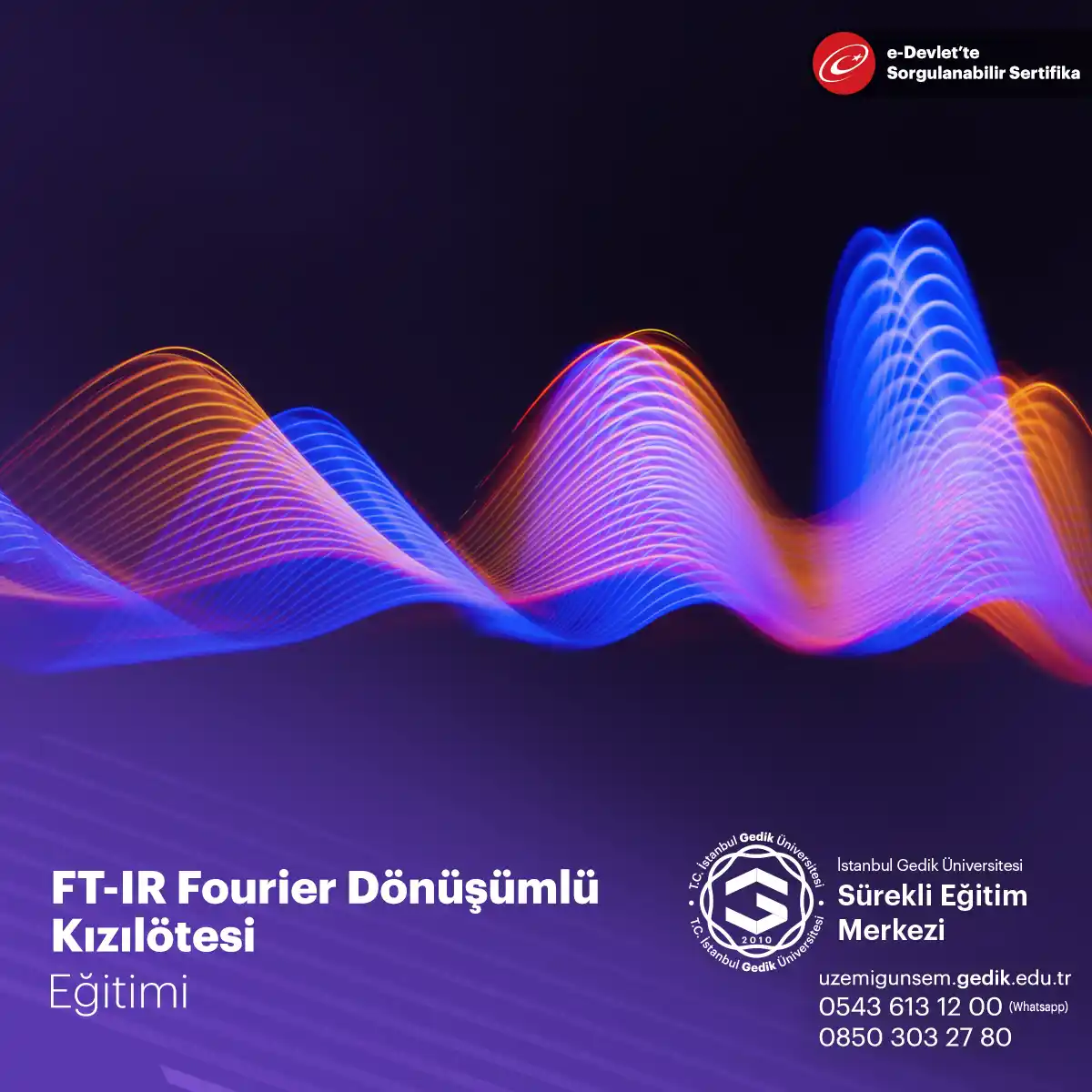 FT-IR Fourier Dönüşümlü Kızılötesi Sertifikası