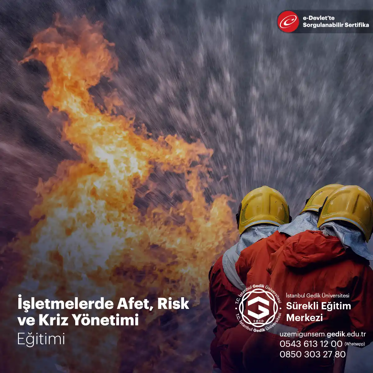 İşletmelerde Afet, Risk ve Kriz Yönetimi Sertifika Programı